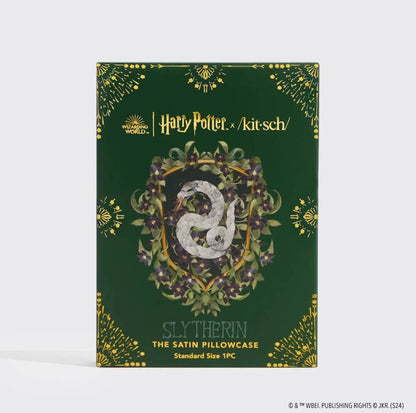 Kitsch x Harry Potter Satin Pillowcase Standard - Slytherin