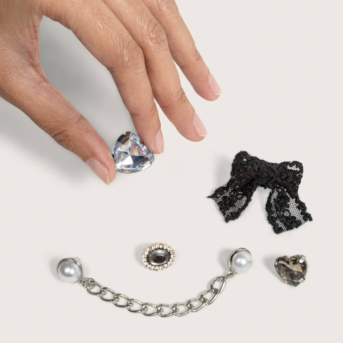 KitschPop™️ Charms 6pc Set - Vintage Black