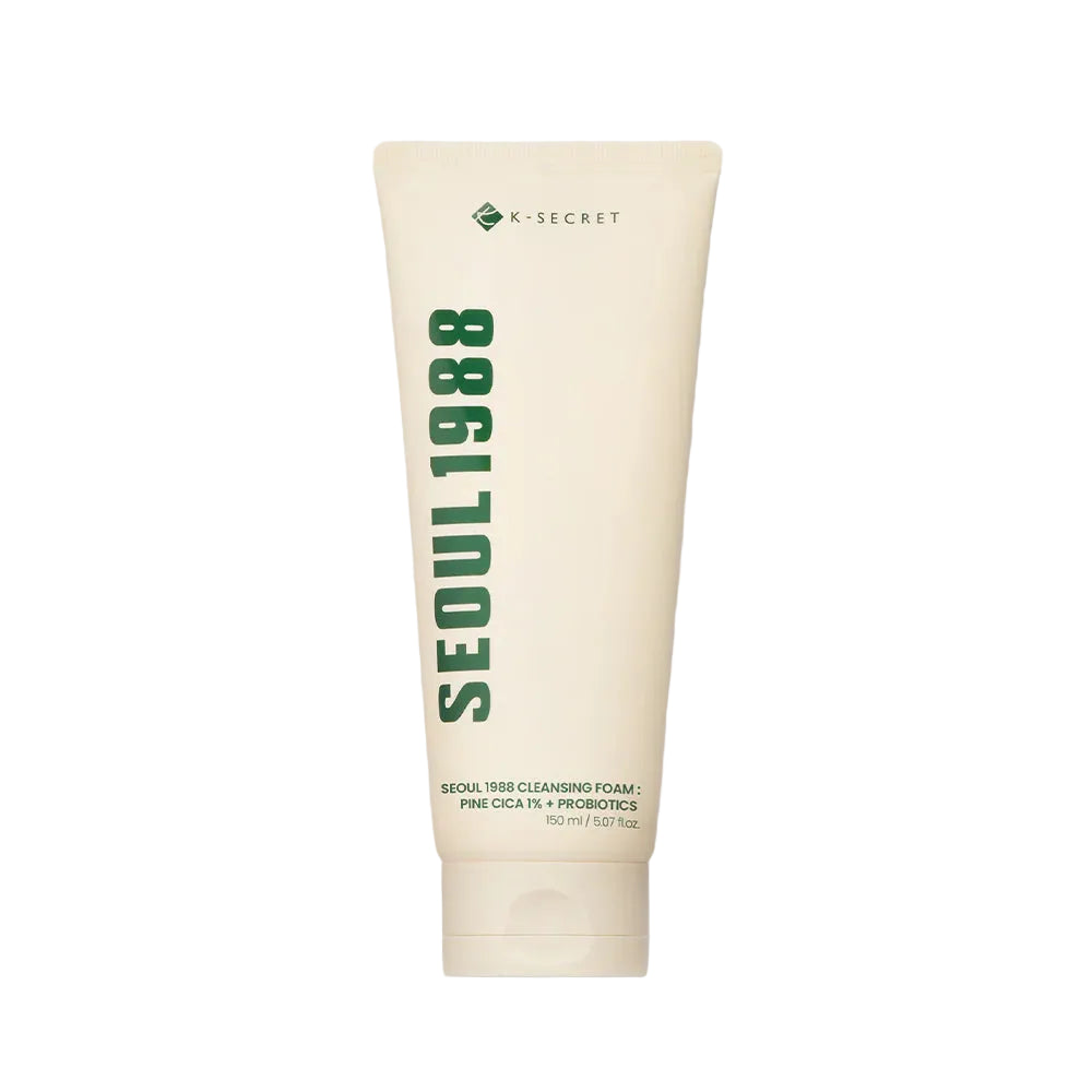 K-Secret Seoul 1988 Cleansing Foam: Pine Cica 1% + Probiotics 150ml
