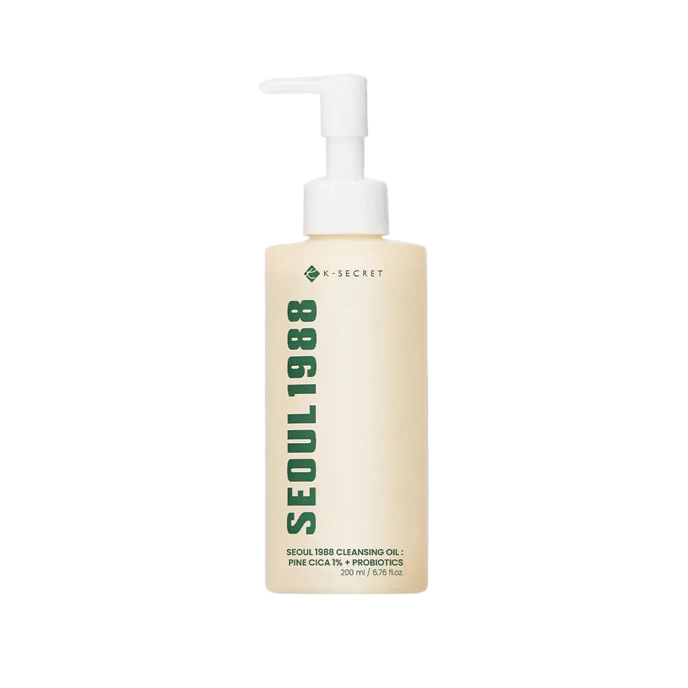 K-Secret Seoul 1988 Cleansing Oil : Pine Cica 1% + Probiotics 200ml