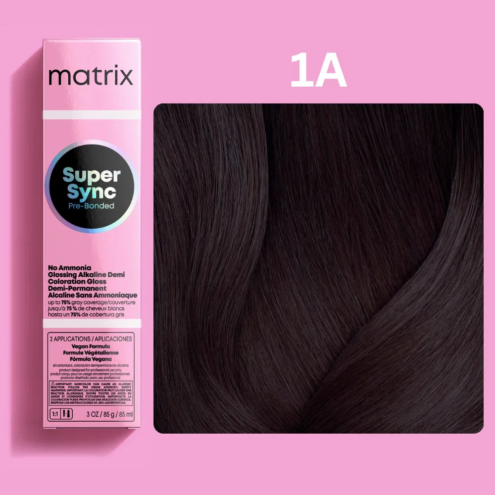 Matrix Super Sync Pre-Bonded Glossing Alkaline Demi-Permanent Hair Colour