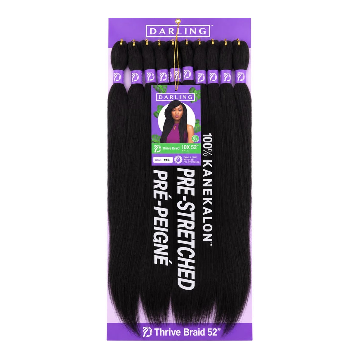 Darling Thrive Braid 10X Pre-Stretched Kanekalon Braiding Hair 52"