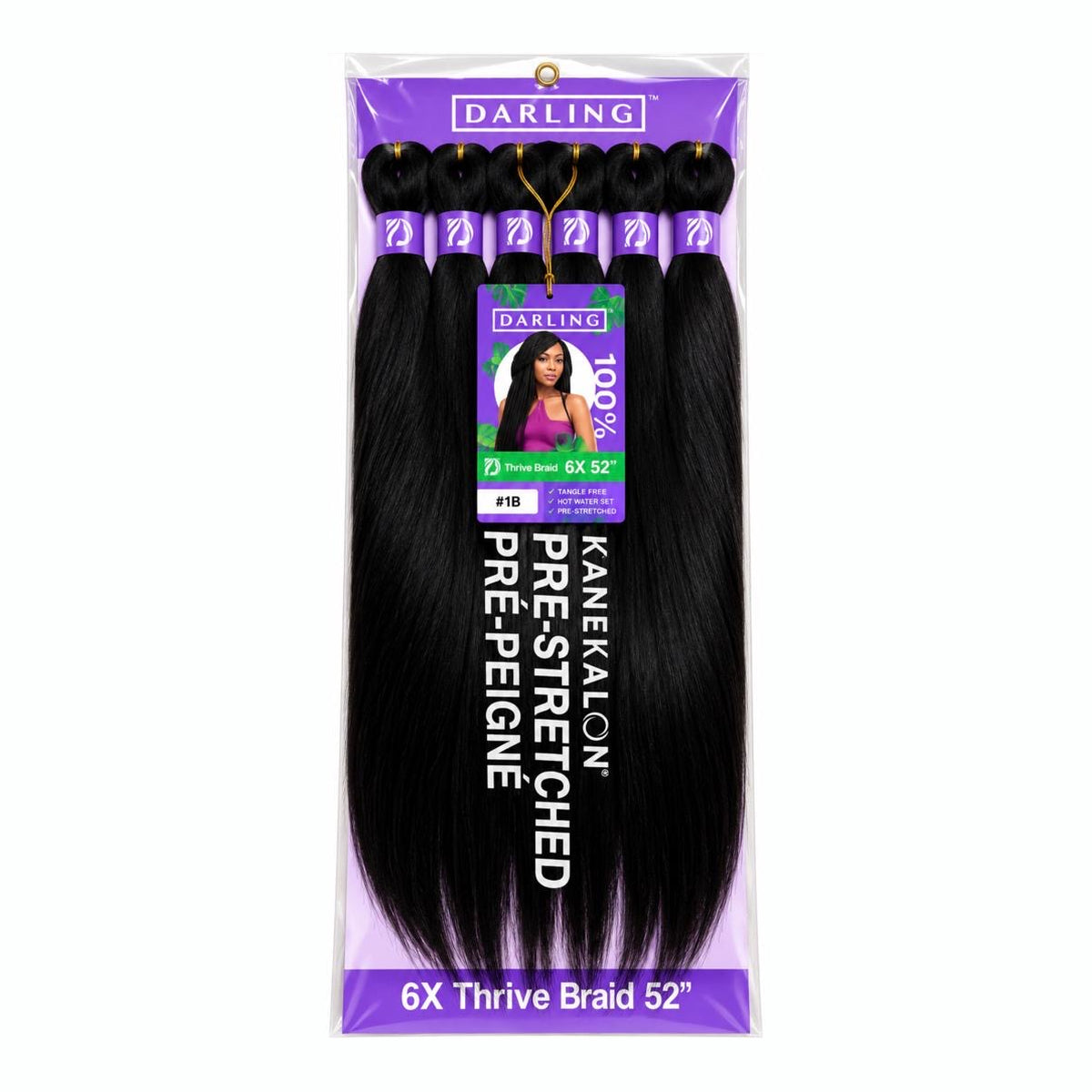Darling Thrive Braid 6X Pre-Stretched Kanekalon Braiding Hair 52"