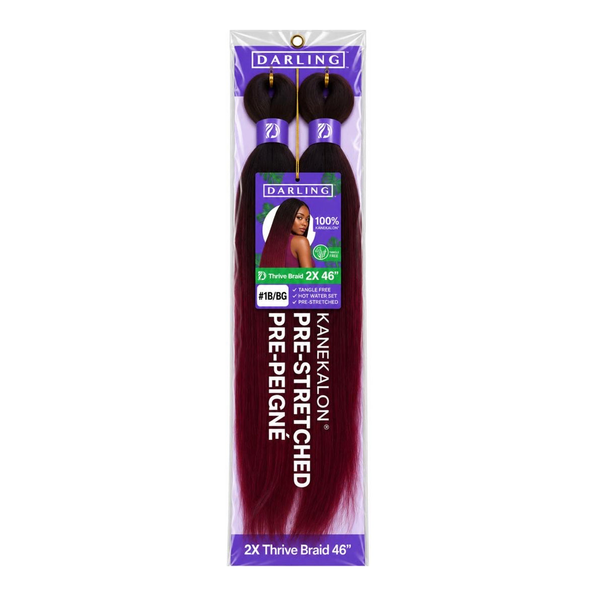 Darling Thrive Braid 2X Pre-Stretched Kanekalon Braiding Hair 46"