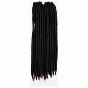 Janet Collection Crochet Havana Mambo Faux Locs 14" in colour 1B natural black