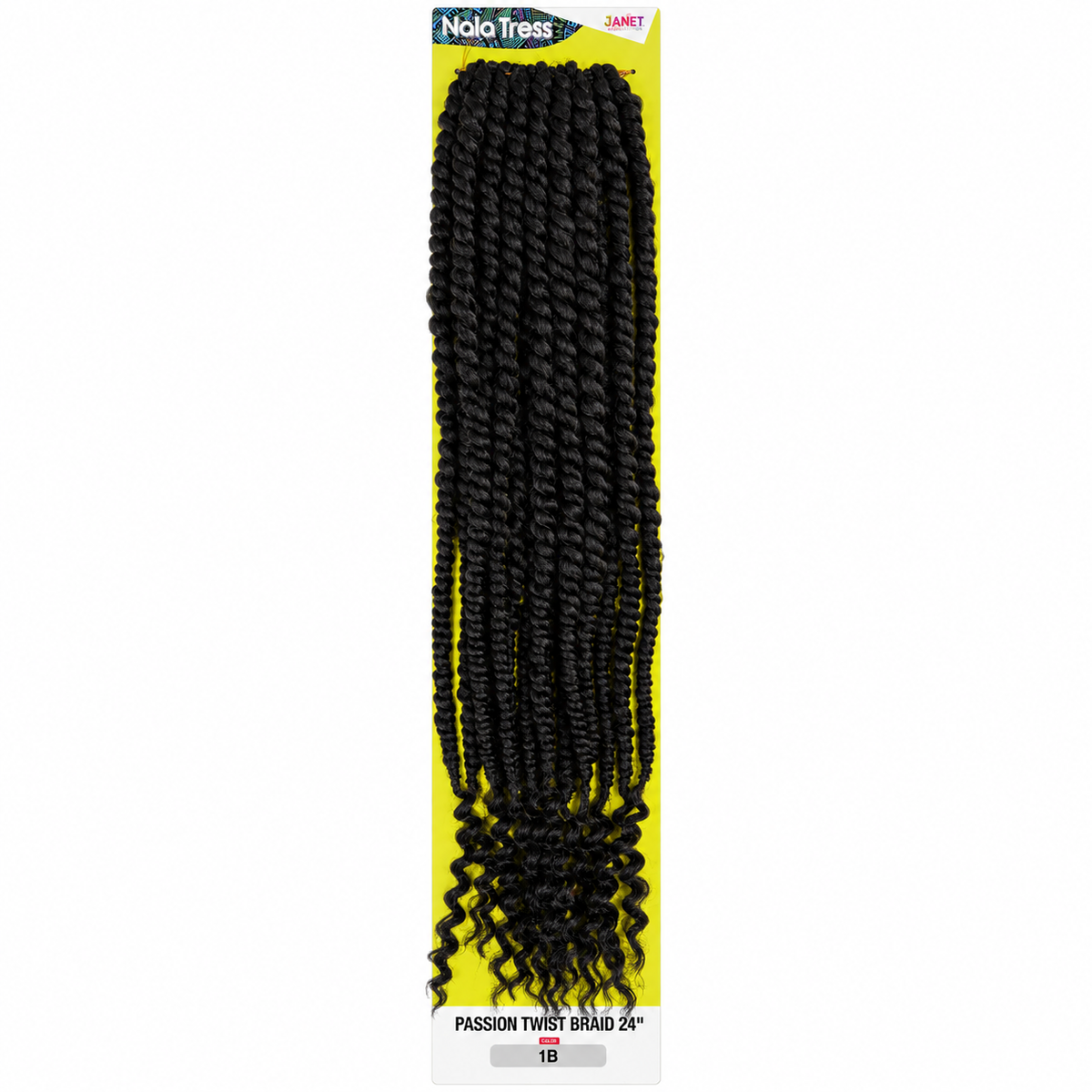 Janet Collection Passion Twist 24" in colour 1B natural black