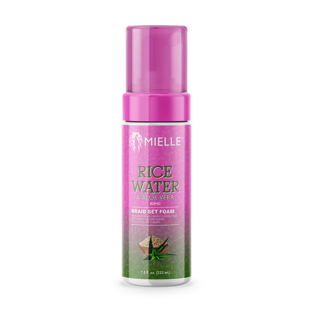 Mielle Organics Rice Water &amp; Aloe Vera Braid Set Foam 7.5oz