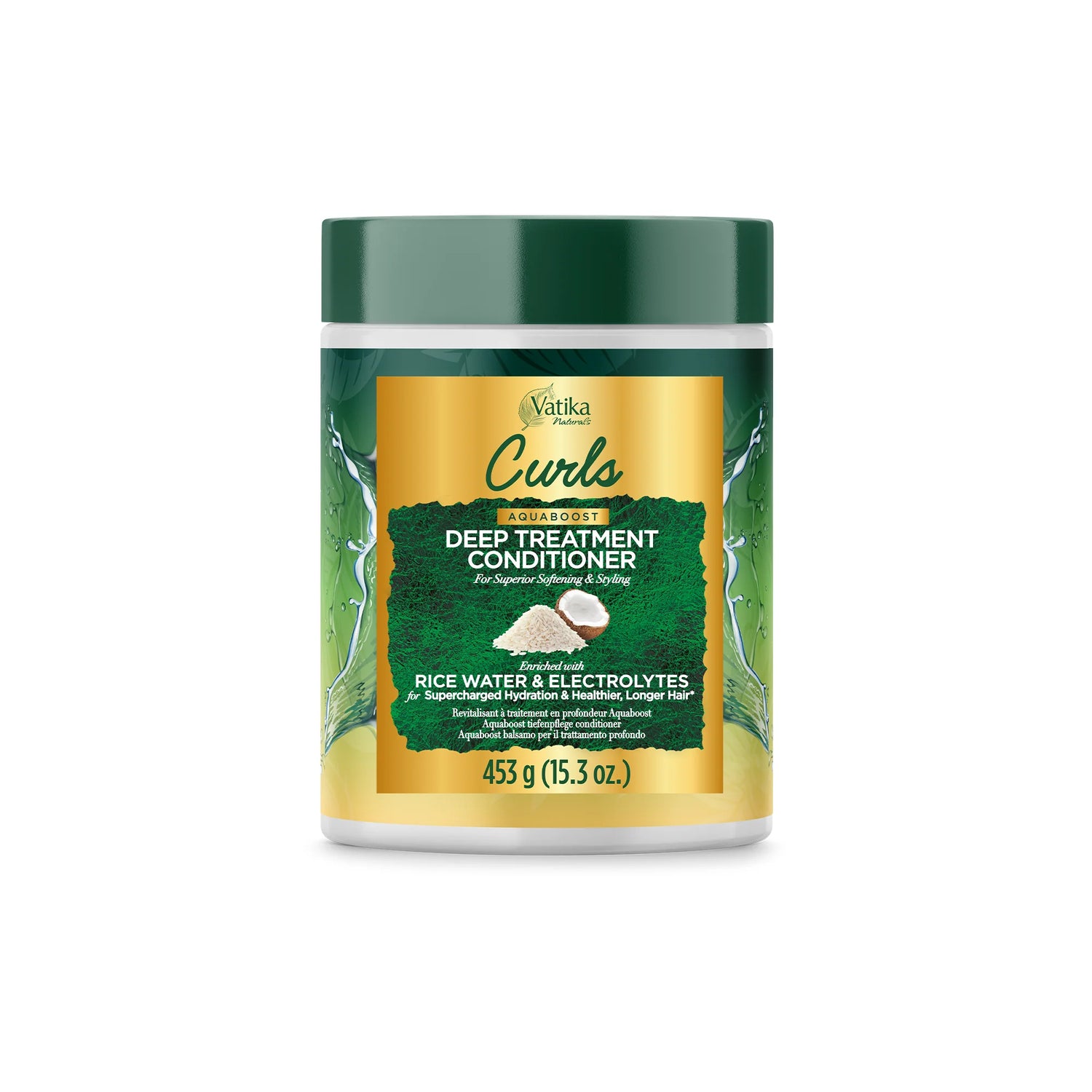 Dabur Vatika Naturals Curls Aquaboost Deep Treatment Conditioner 453g