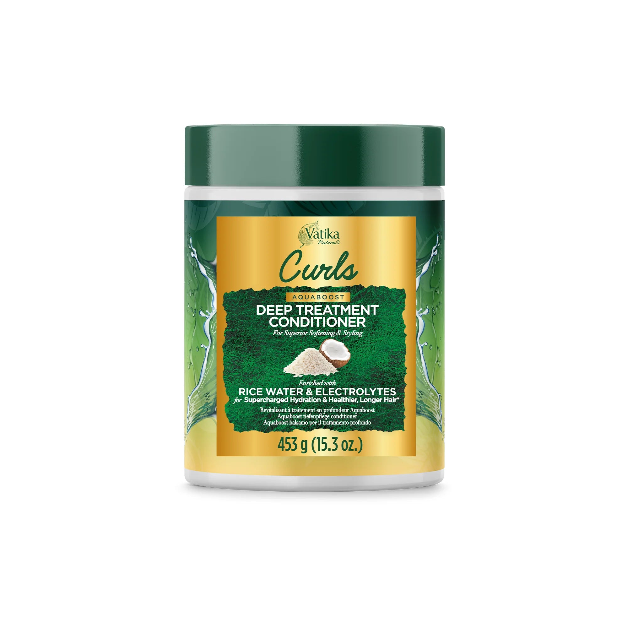 Dabur Vatika Naturals Curls Aquaboost Deep Treatment Conditioner 453g