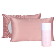 O So Curly Reversible Satin Pillowcase - Blush Pink