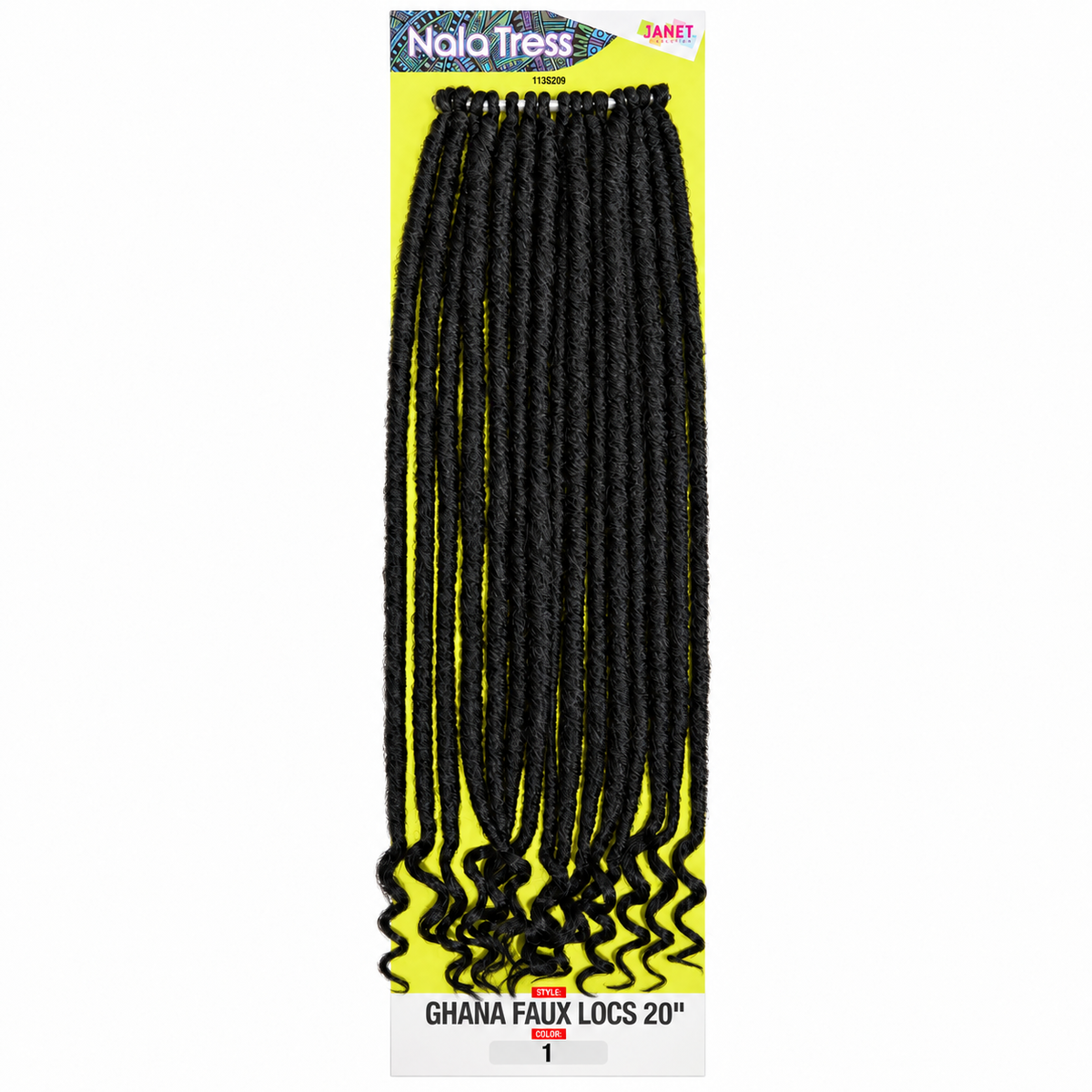 Janet Collection Nala Tress Ghana Faux Locs 20"
