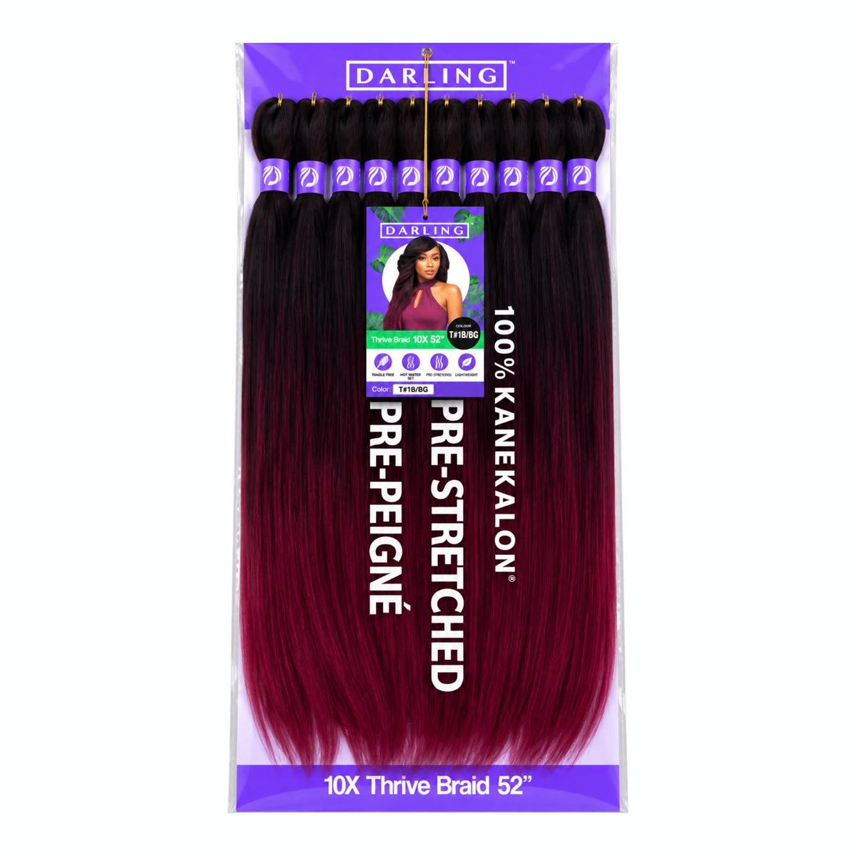 Darling Thrive Braid 10X Pre-Stretched Kanekalon Braiding Hair 52"