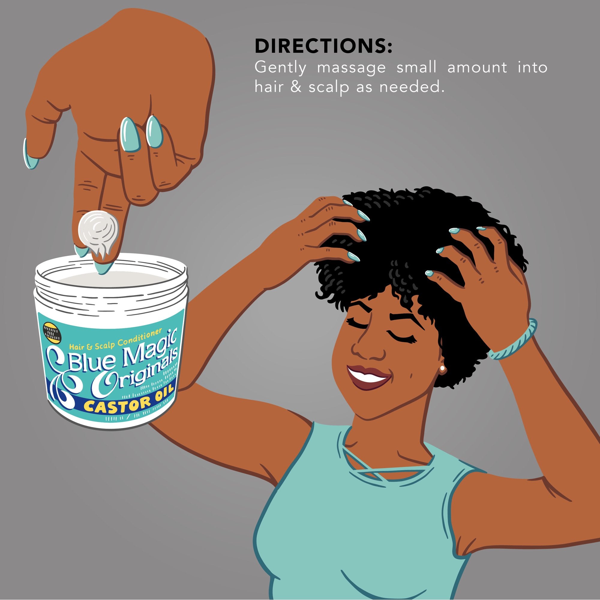 Blue Magic Original Castor Oil 12oz