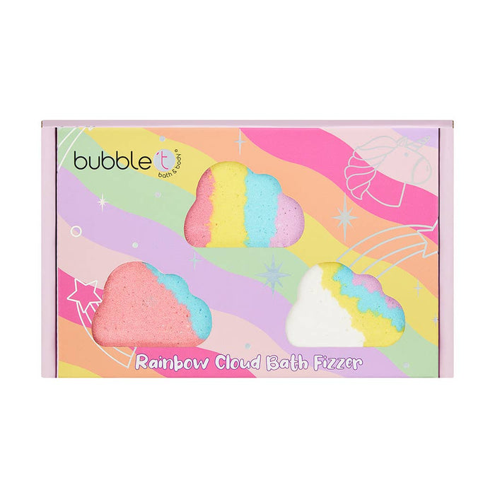 Bubble T Rainbow Cloud Bath Bomb Fizzer Gift Set (3 x 75g)