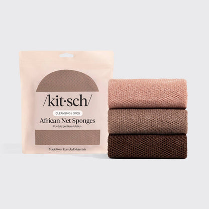 Kitsch Rosewood African Net Sponge - 3pc