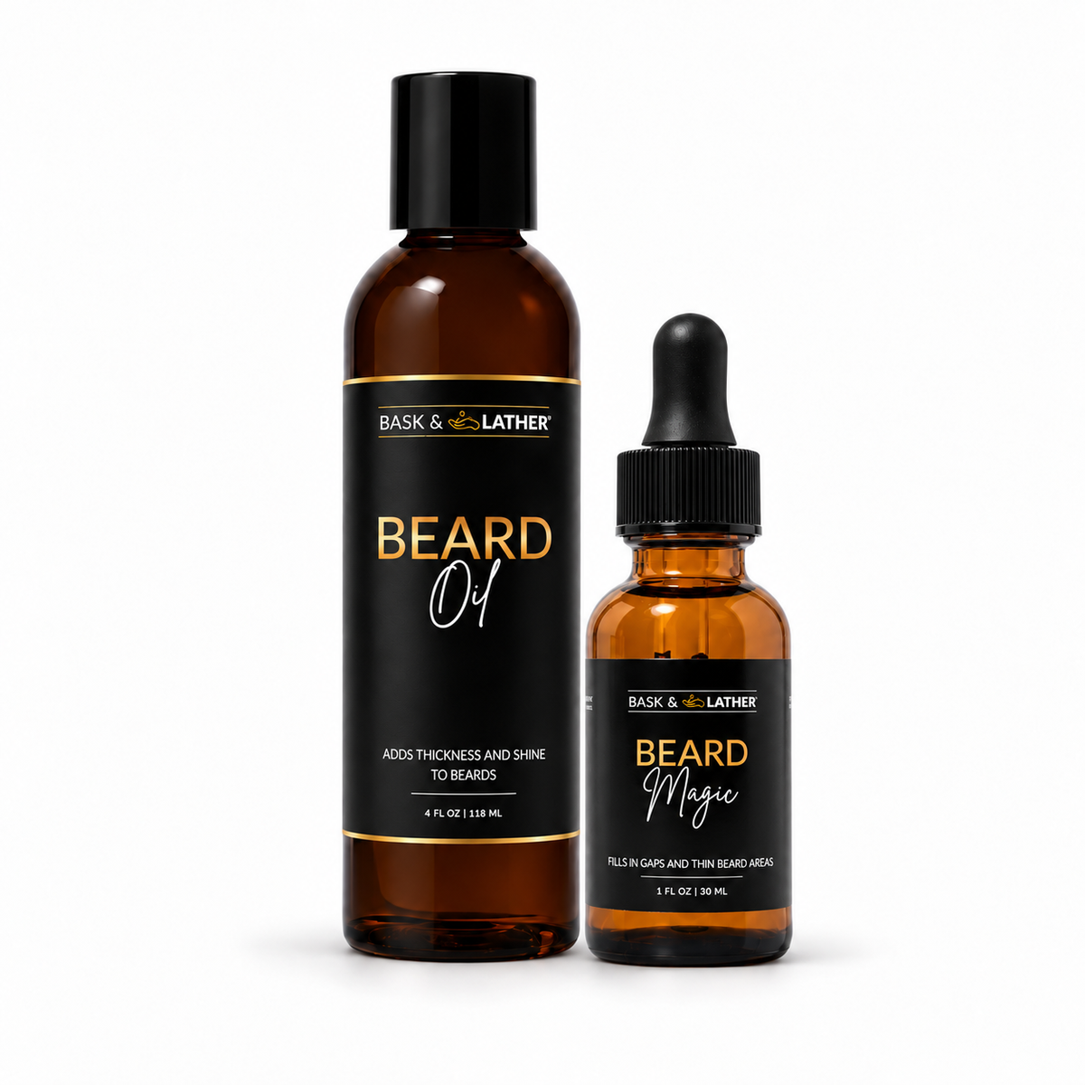 Bask & Lather Beard Growth Bundle - 2pc