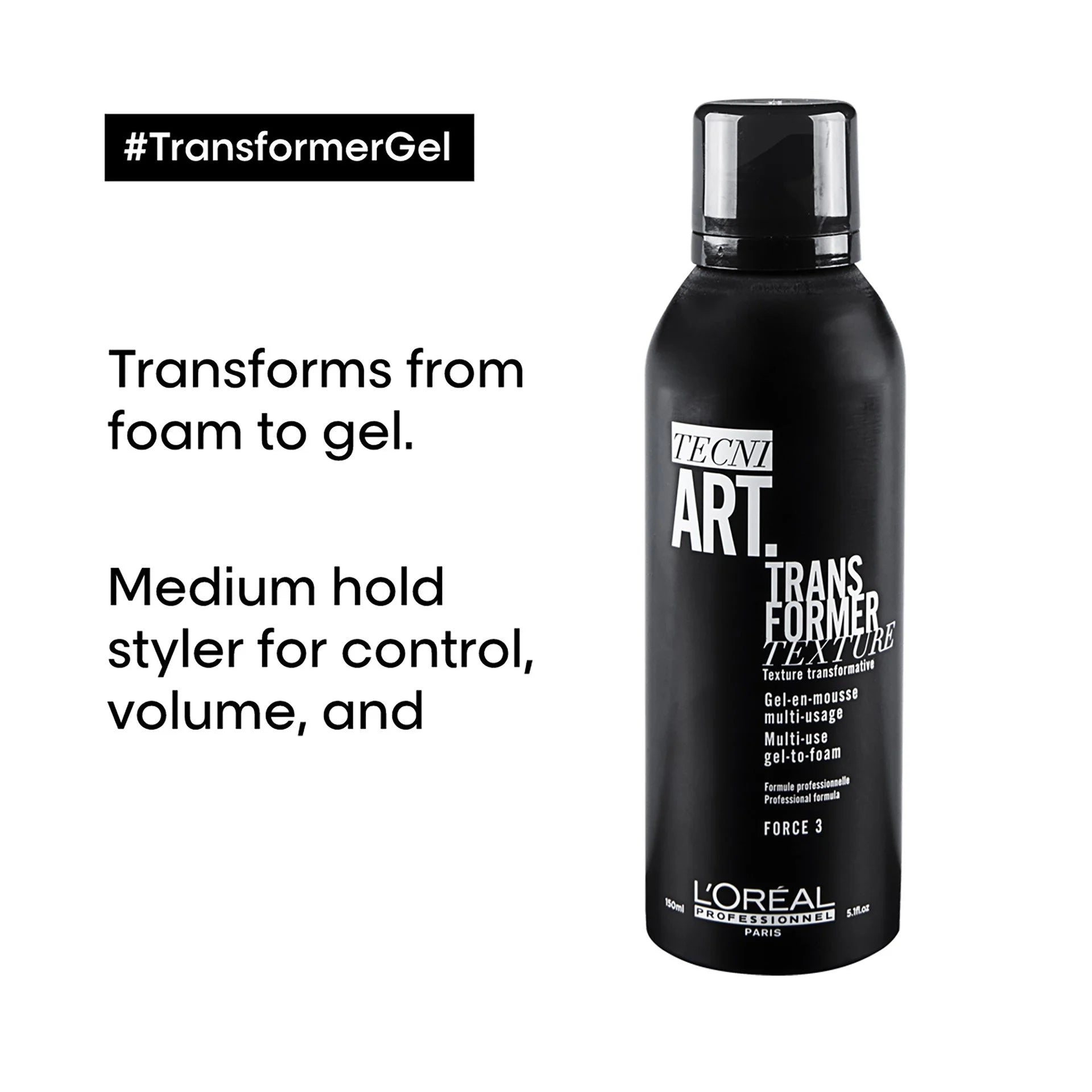 L'Oréal Professionnel TechniArt Transformer Texture Gel-To-Mousse