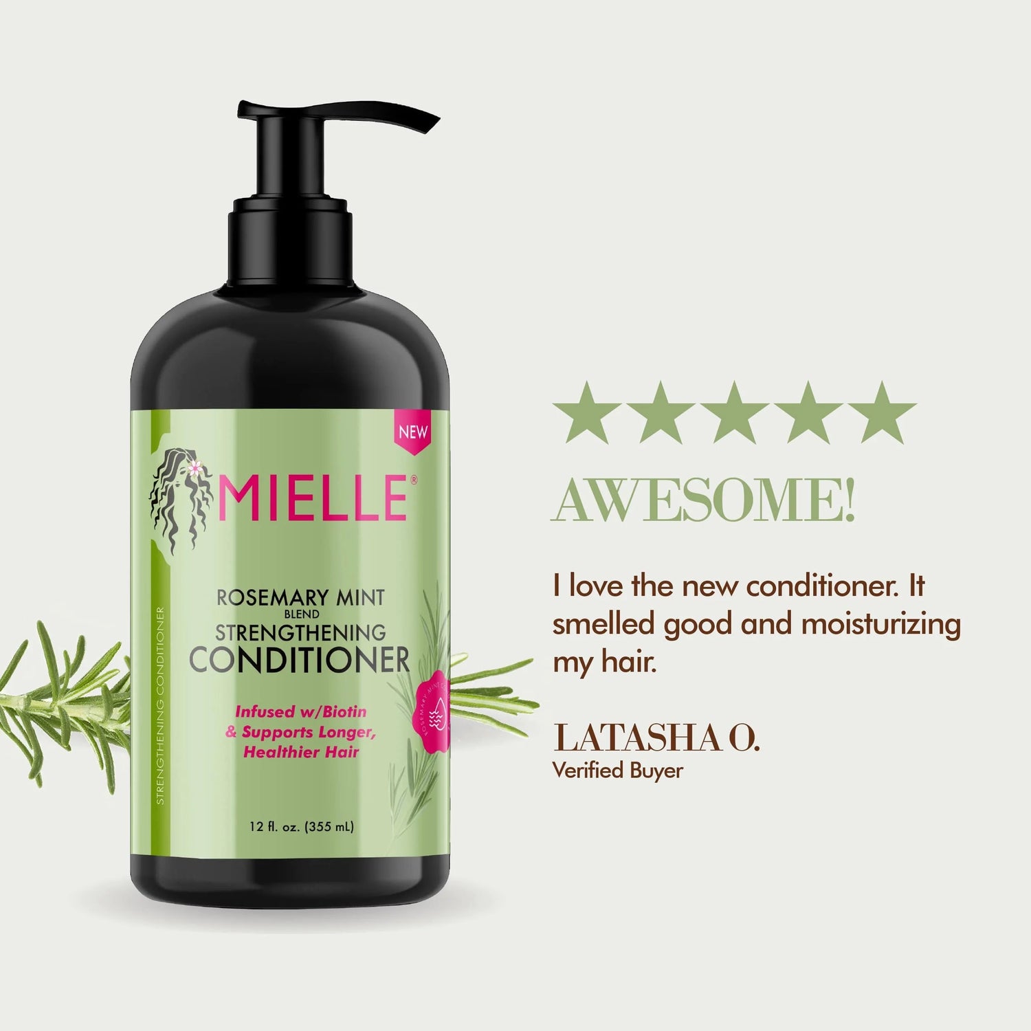 Mielle Organics Rosemary Mint Strengthening Conditioner 12oz