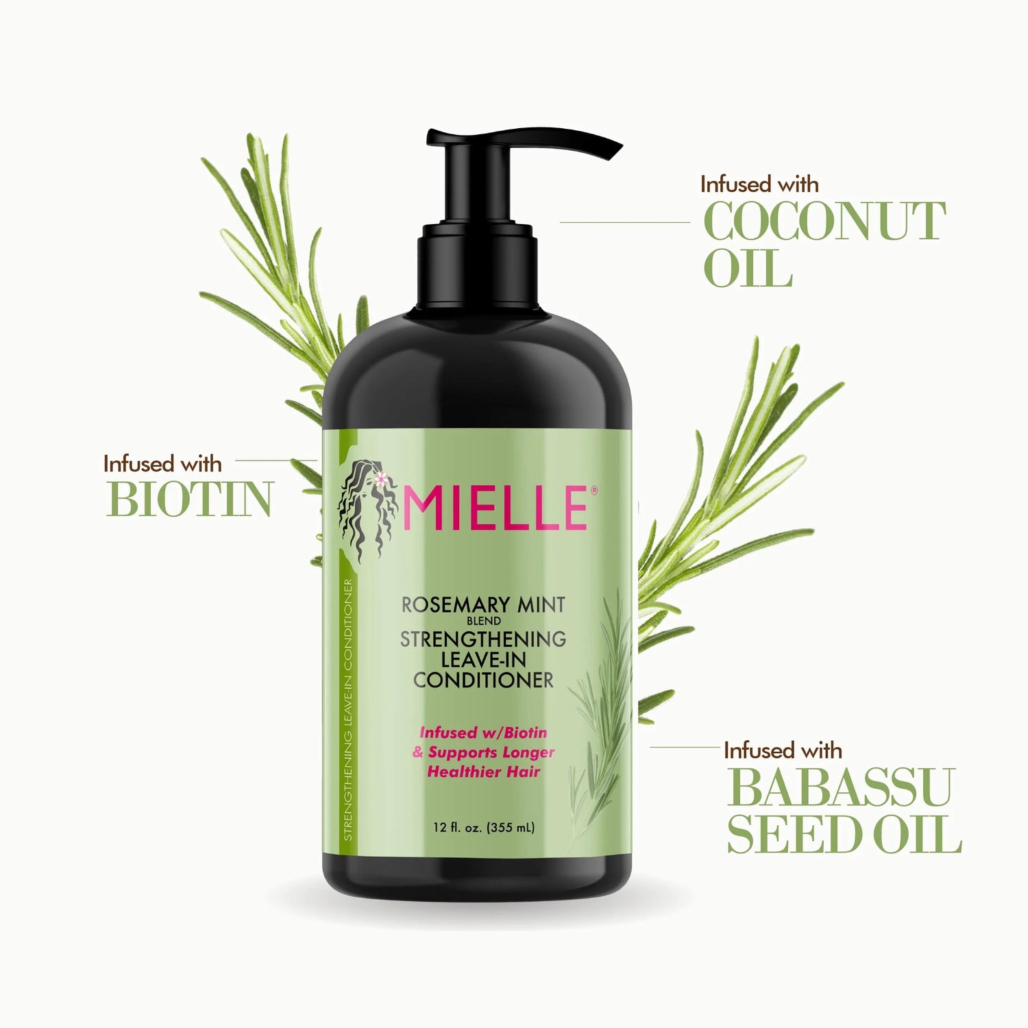 Mielle Organics Rosemary Mint Strengthening Leave-In Conditioner 12oz