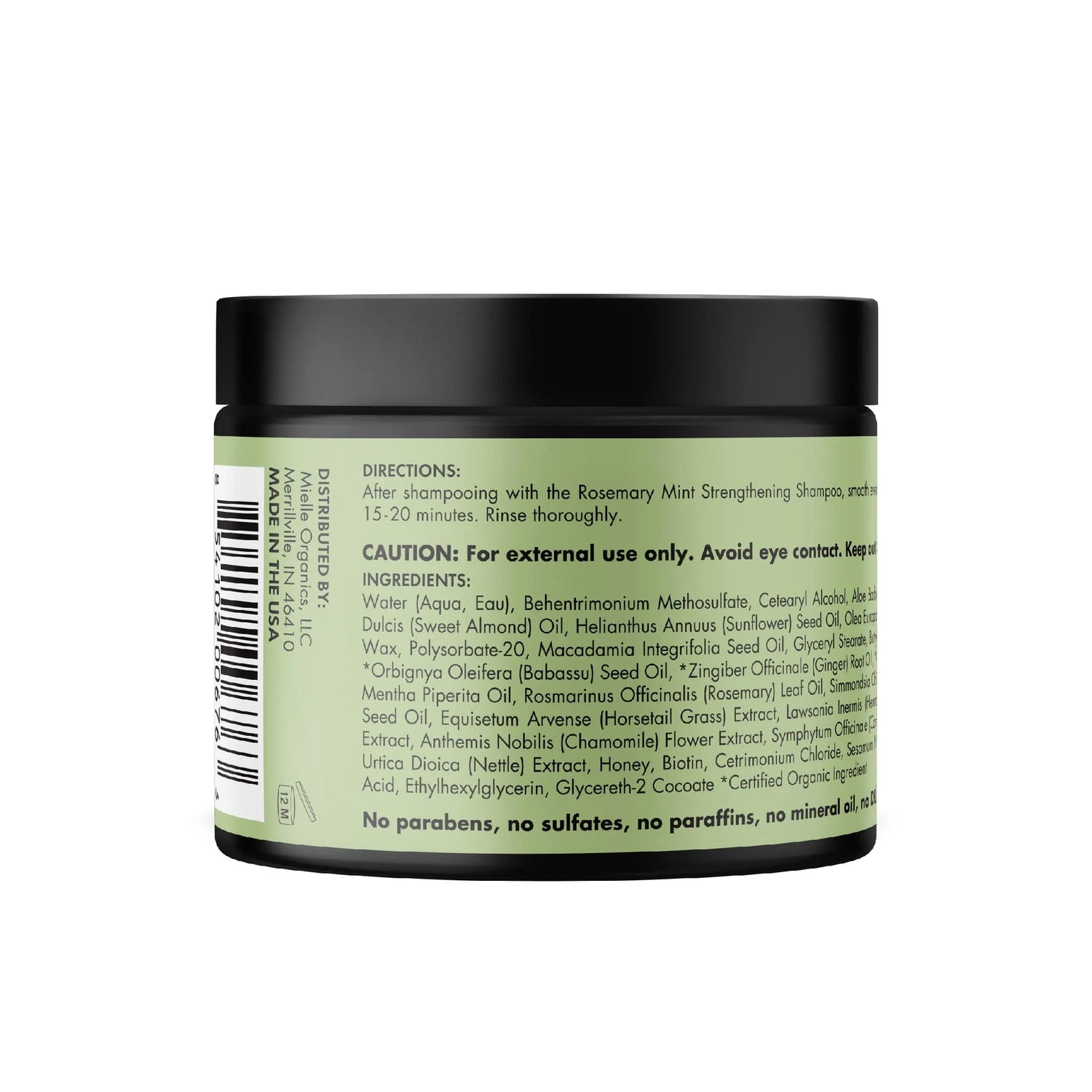 Mielle Organics Rosemary Mint Strengthening Hair Masque 12oz