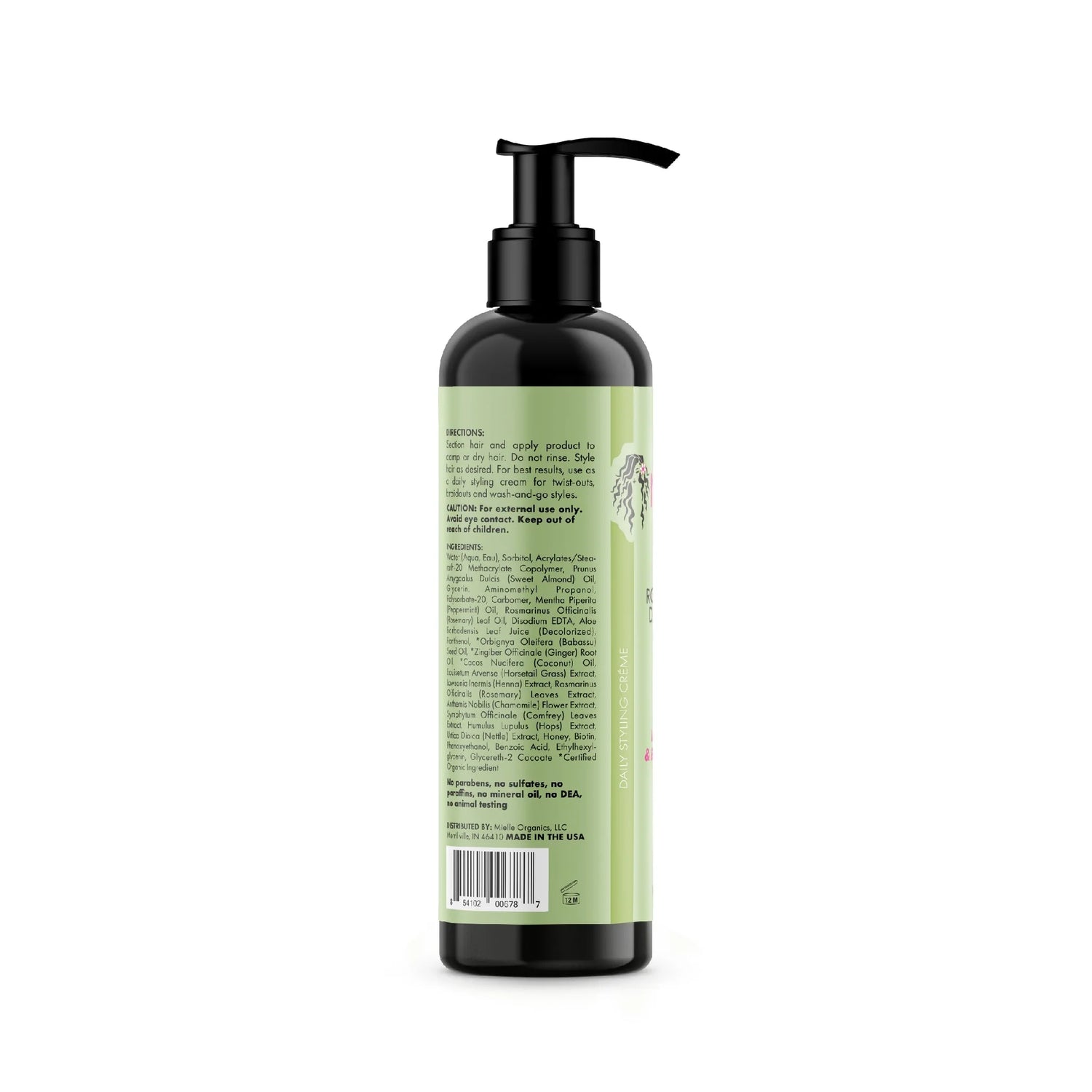 Mielle Organics Rosemary Mint Multi-Vitamin Daily Styling Crème 8oz