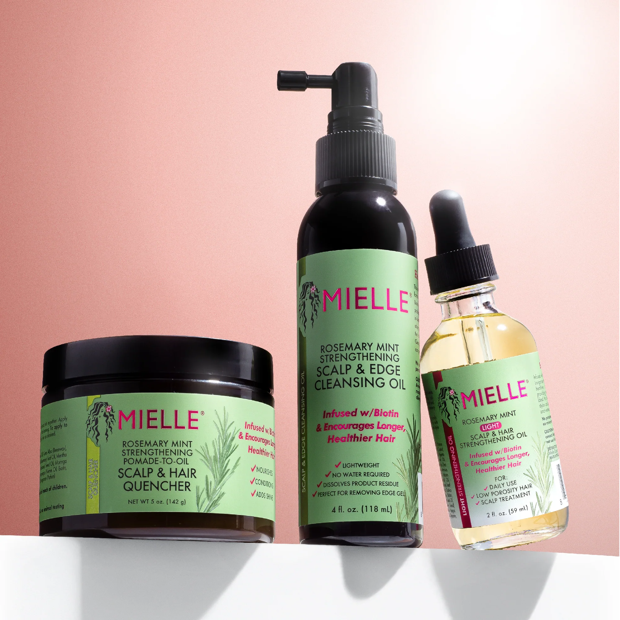 Mielle Organics Rosemary Mint Scalp & Edge Cleansing Oil 4oz