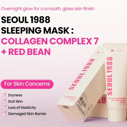 K-SECRET SEOUL 1988 Sleeping Mask Collagen Complex 7 + Red Bean 60ml
