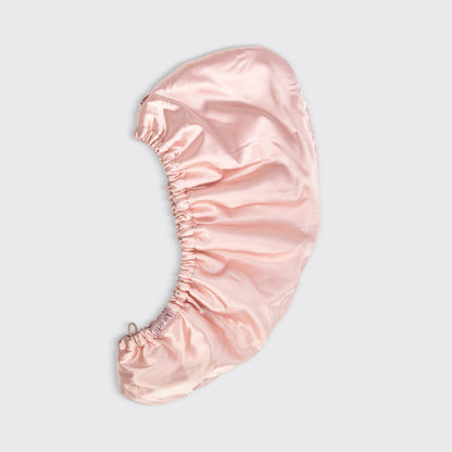 Kitsch Satin-Wrapped Hair Towel Turban- Blush