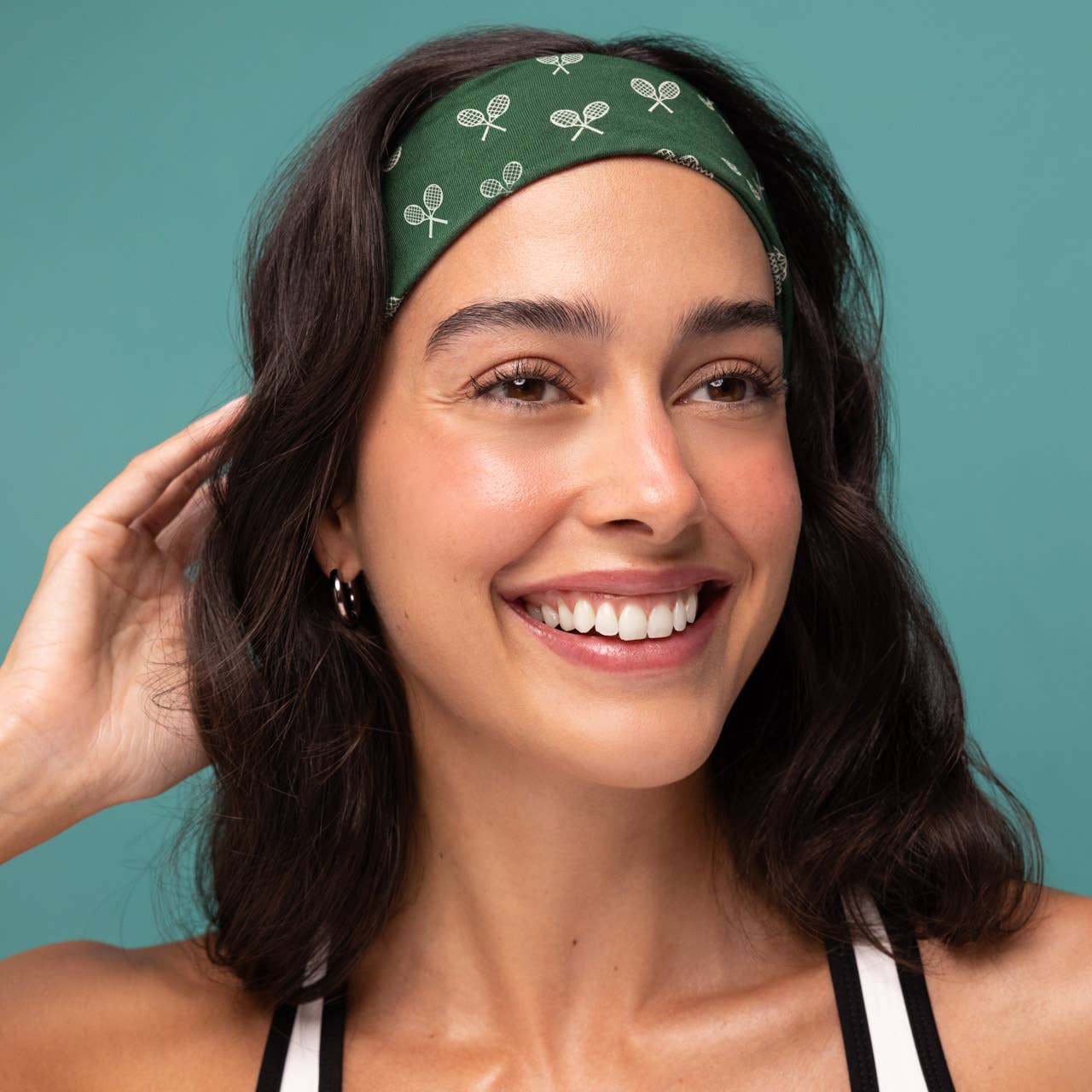 Kitsch Active Headbands 3pc Set- Cream, Court Green & Navy Blue
