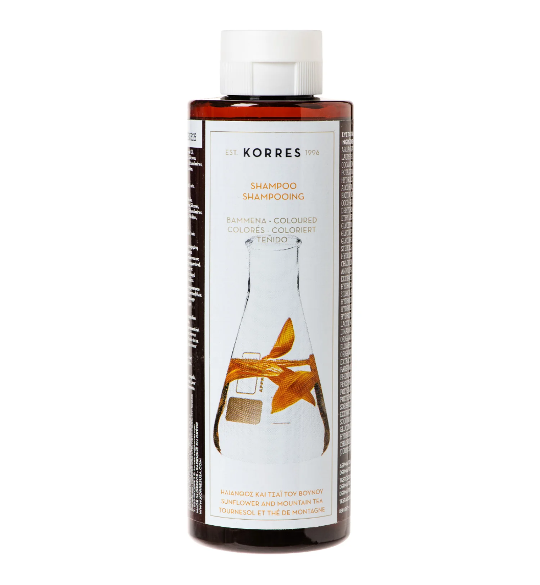 Korres Sunflower + Mountain Tea Shampoo for Coloured Hair 250ml