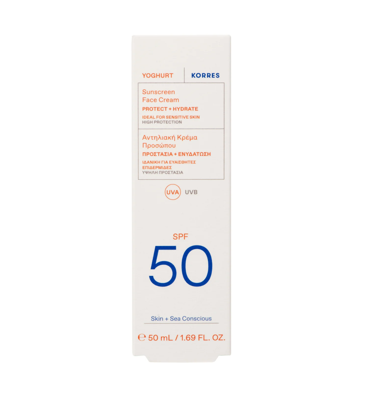 Korres Yoghurt Sunscreen Face Cream SPF50 50ml