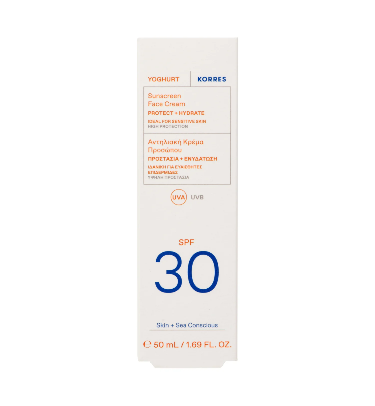 Korres Yoghurt Sunscreen Face Cream SPF30 50ml
