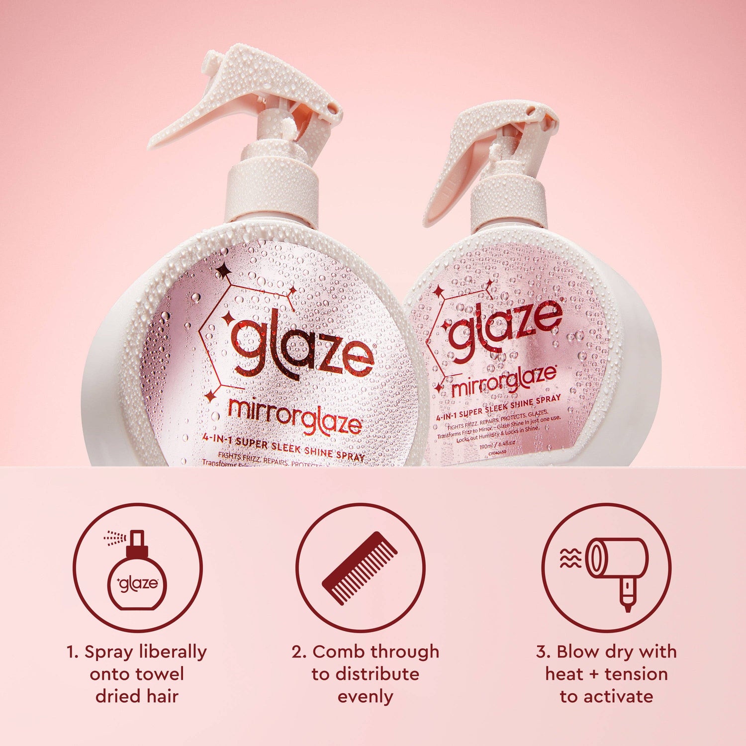Glaze Mirror Glaze Super Sleek Shine Spray 190ml