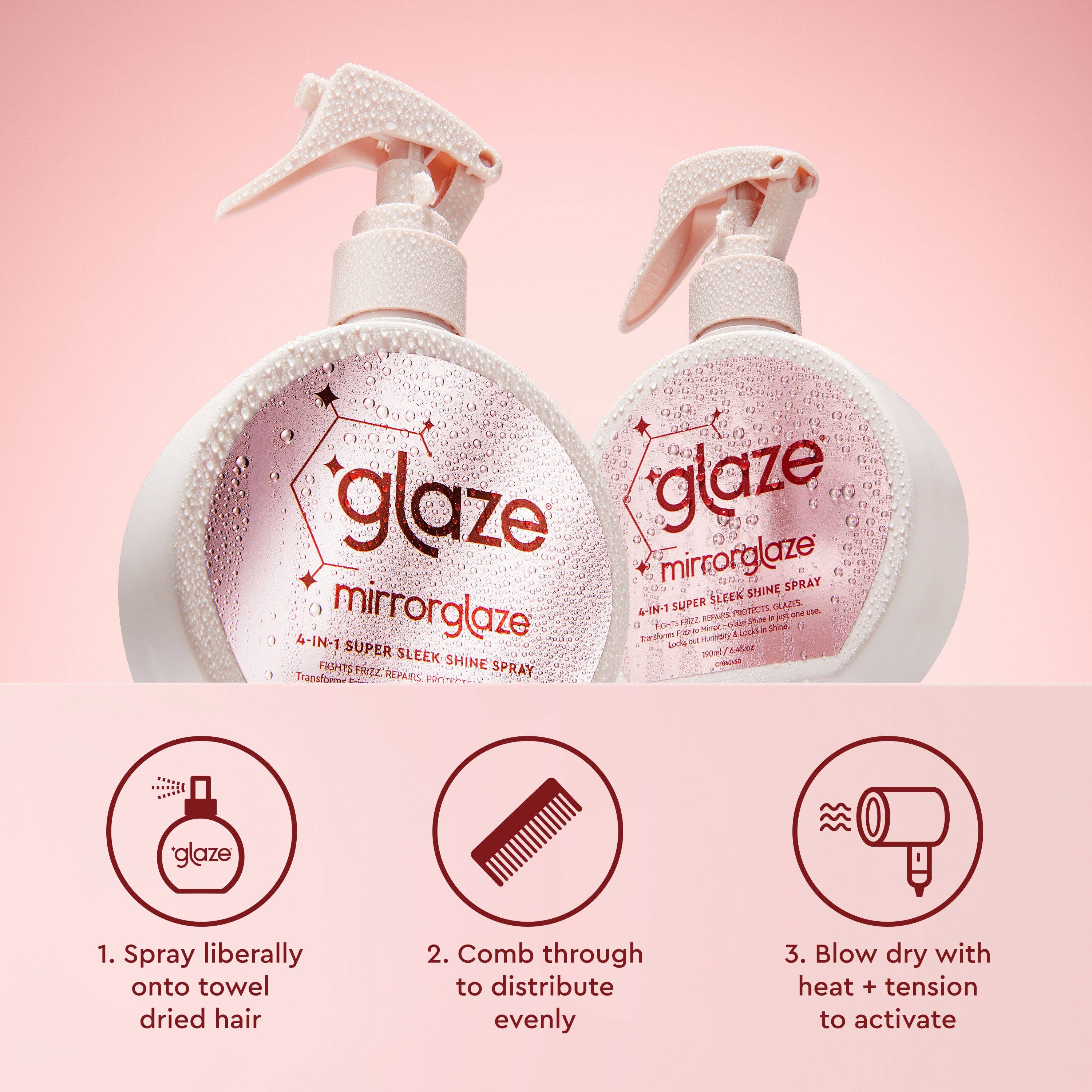 Glaze Mirror Glaze Super Sleek Shine Spray 190ml