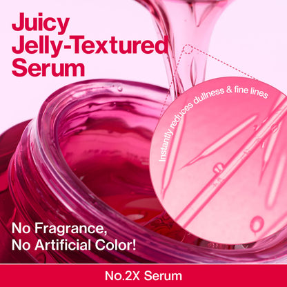 Numbuzin No.2 Rose PDRN Collagen Plumping Serum DUO Trial Kit