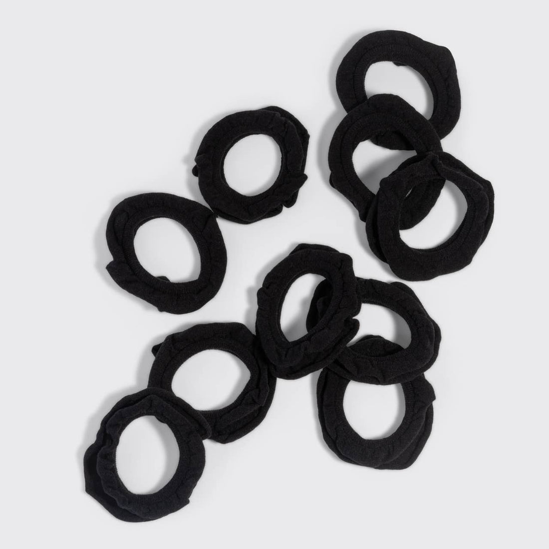 Kitsch Petal Hair Elastics 10pc Set - Black