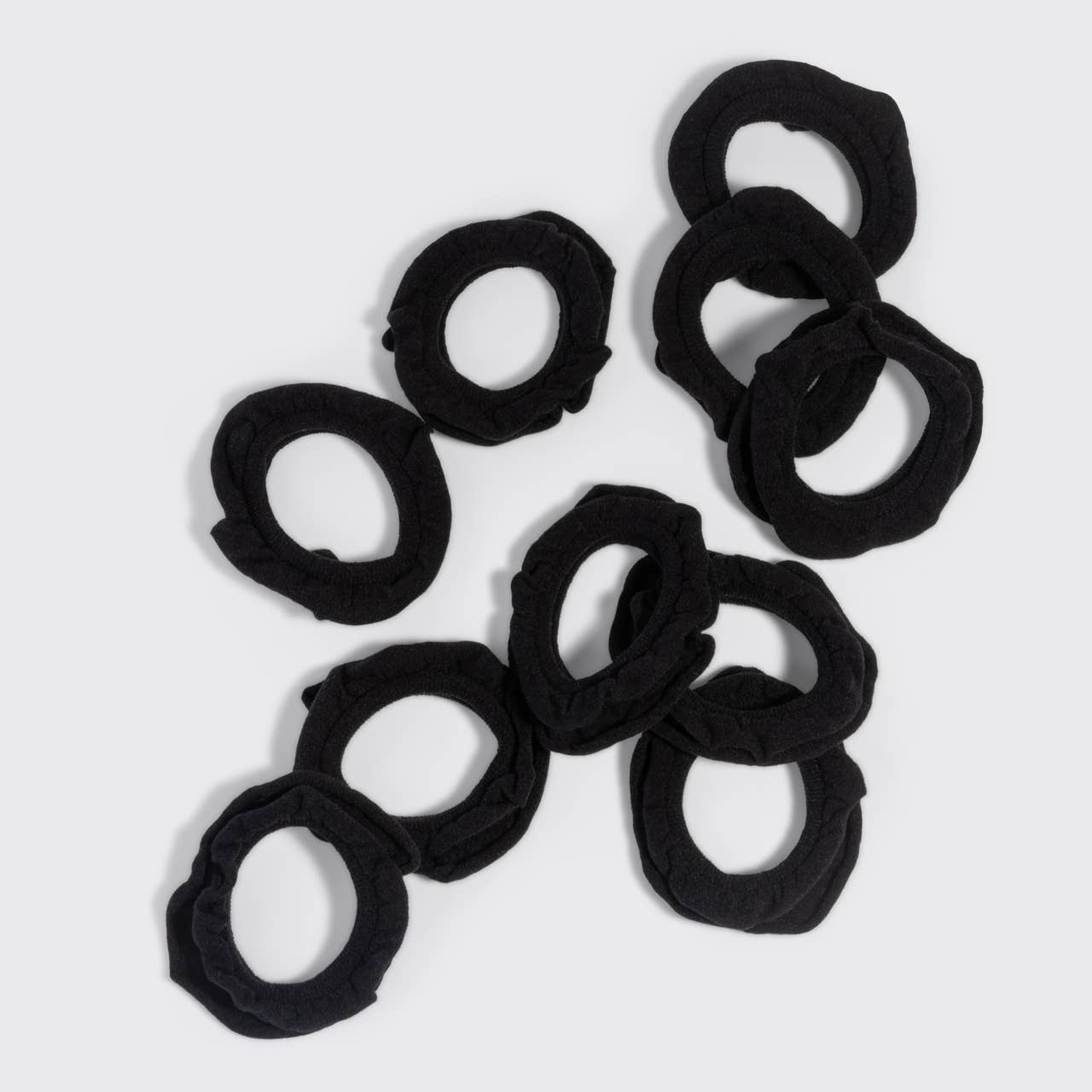 Kitsch Petal Hair Elastics 10pc Set - Black