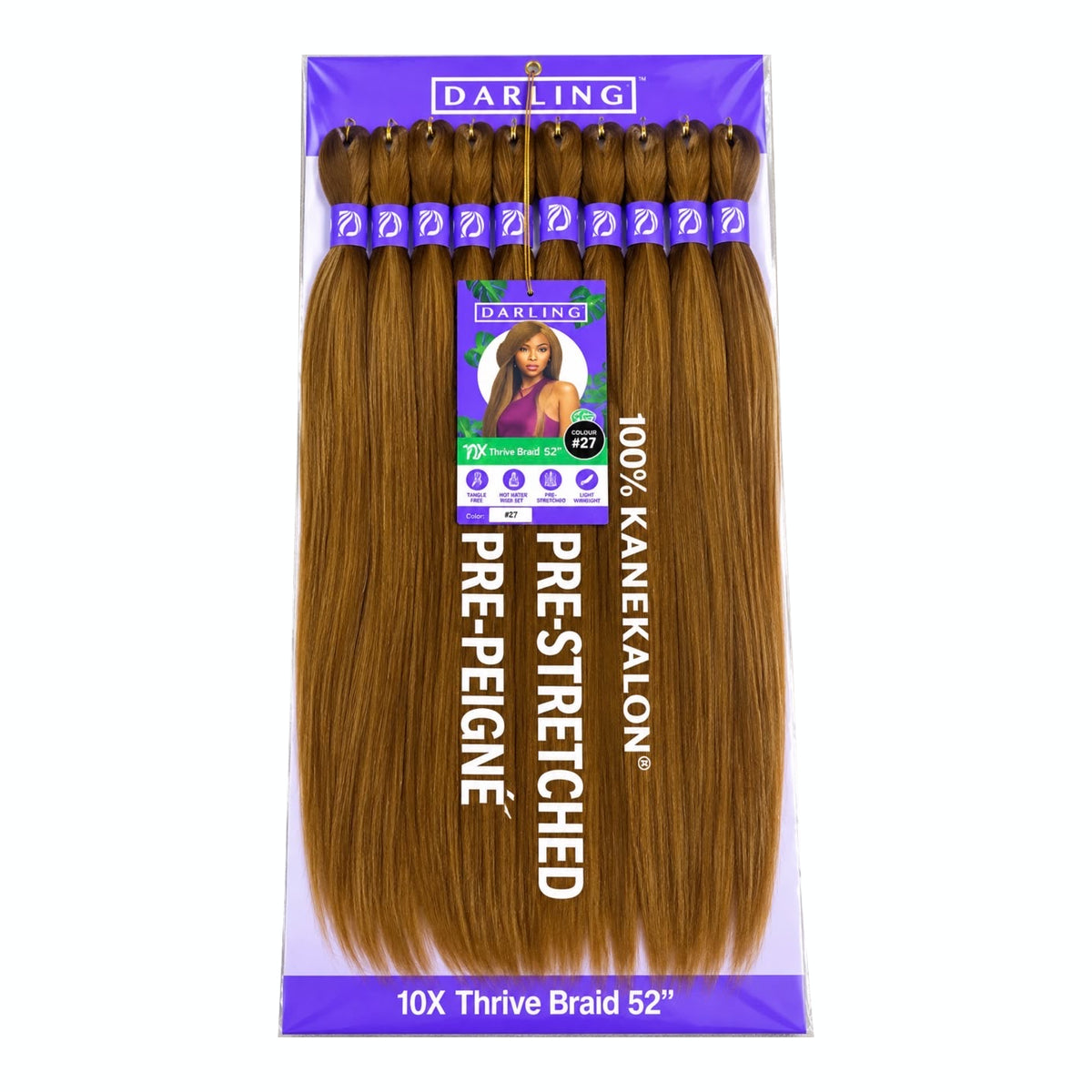 Darling Thrive Braid 10X Pre-Stretched Kanekalon Braiding Hair 52"