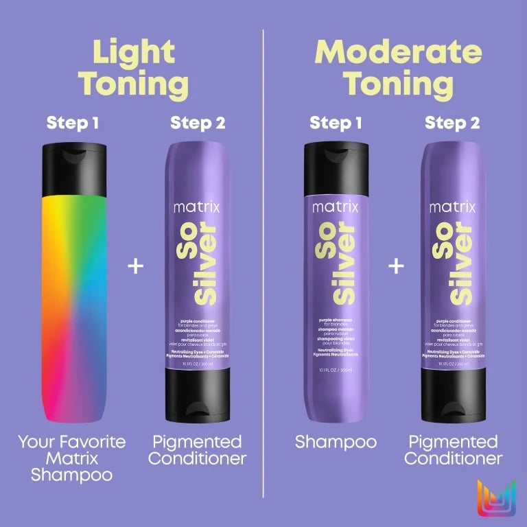 Matrix Total Results So Silver Purple Toning Shampoo 300ml