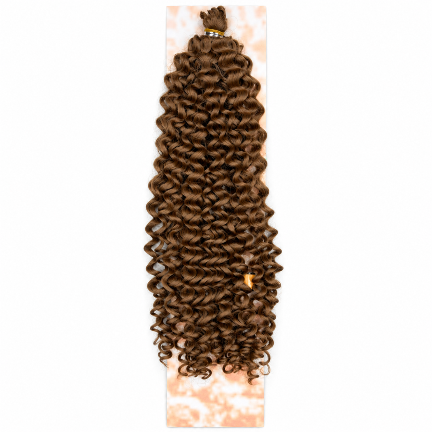 Aftress Braid Ultimo Water Braid Curly Crochet Hair in Colour 27 Honey Blonde, featuring warm golden-brown tones and defined curls for voluminous crochet braids and protective hairstyles.