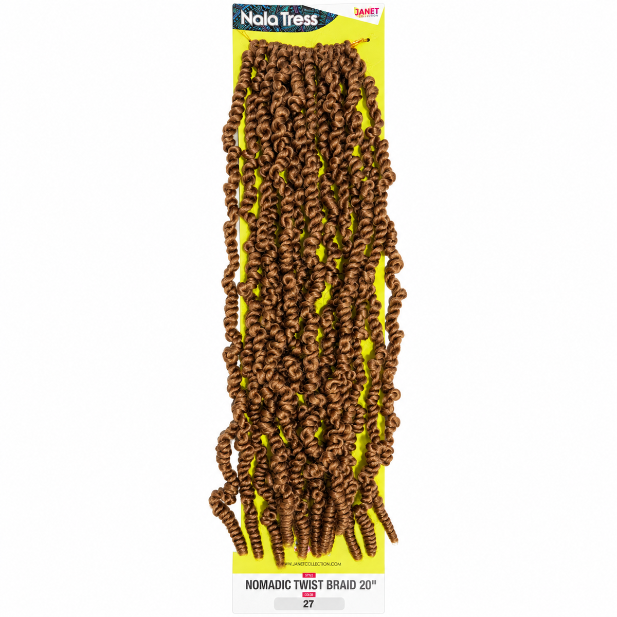Janet Collection Nala Tress Nomadic Twist Braid 20" in colour 27 Honey Blonde