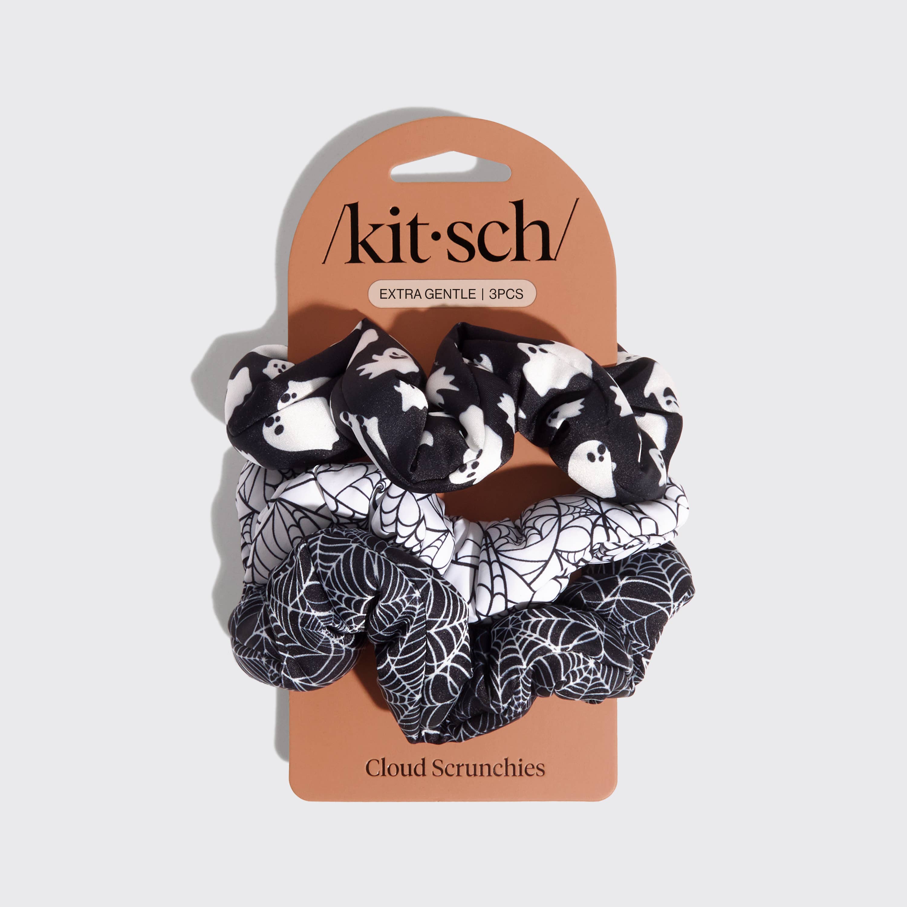 Kitsch Cloud Scrunchies 3pc Set - Spiderweb
