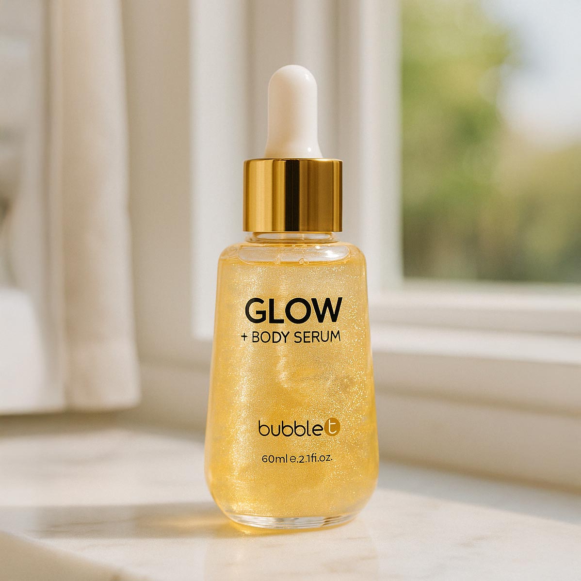 Bubble T Cosmetics Gold Glow Body Serum 60ml