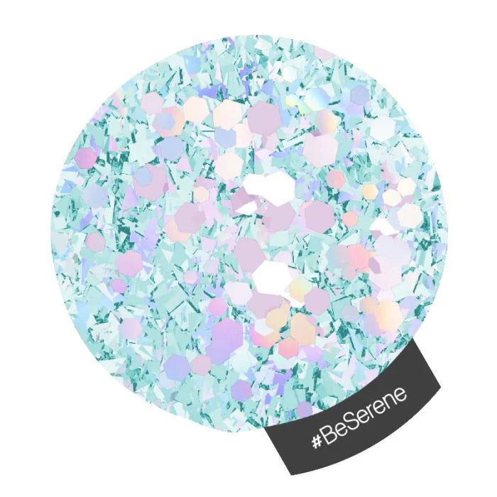 Halo Multi Hex & Multi-Flake Nail Art Glitter 1g