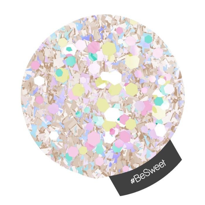 Halo Multi Hex & Multi-Flake Nail Art Glitter 1g