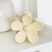Coconut Lane Flower Claw Clip - Cream