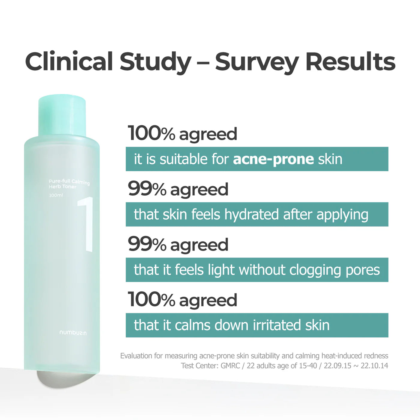 Numbuzin No.1 Pure-Full Calming Herb Toner 300ml