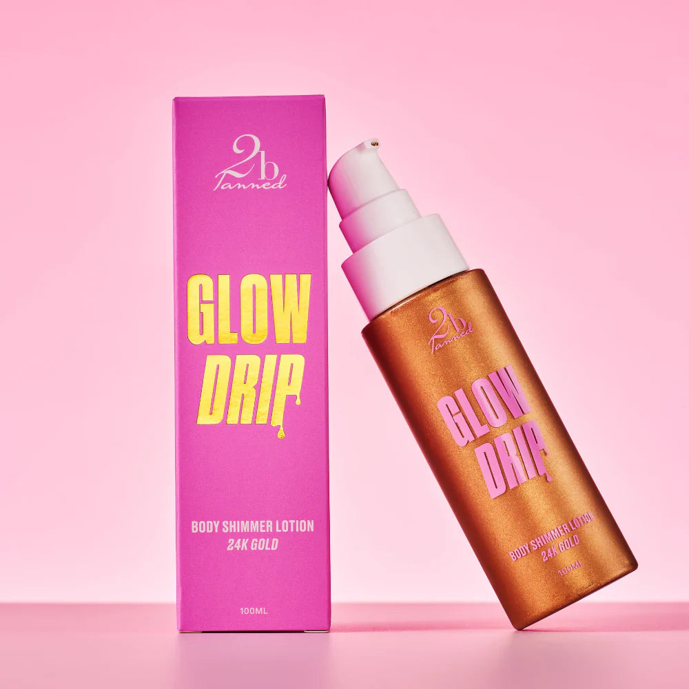 2bTanned Glow Drip Body Shimmer Lotion 100ml