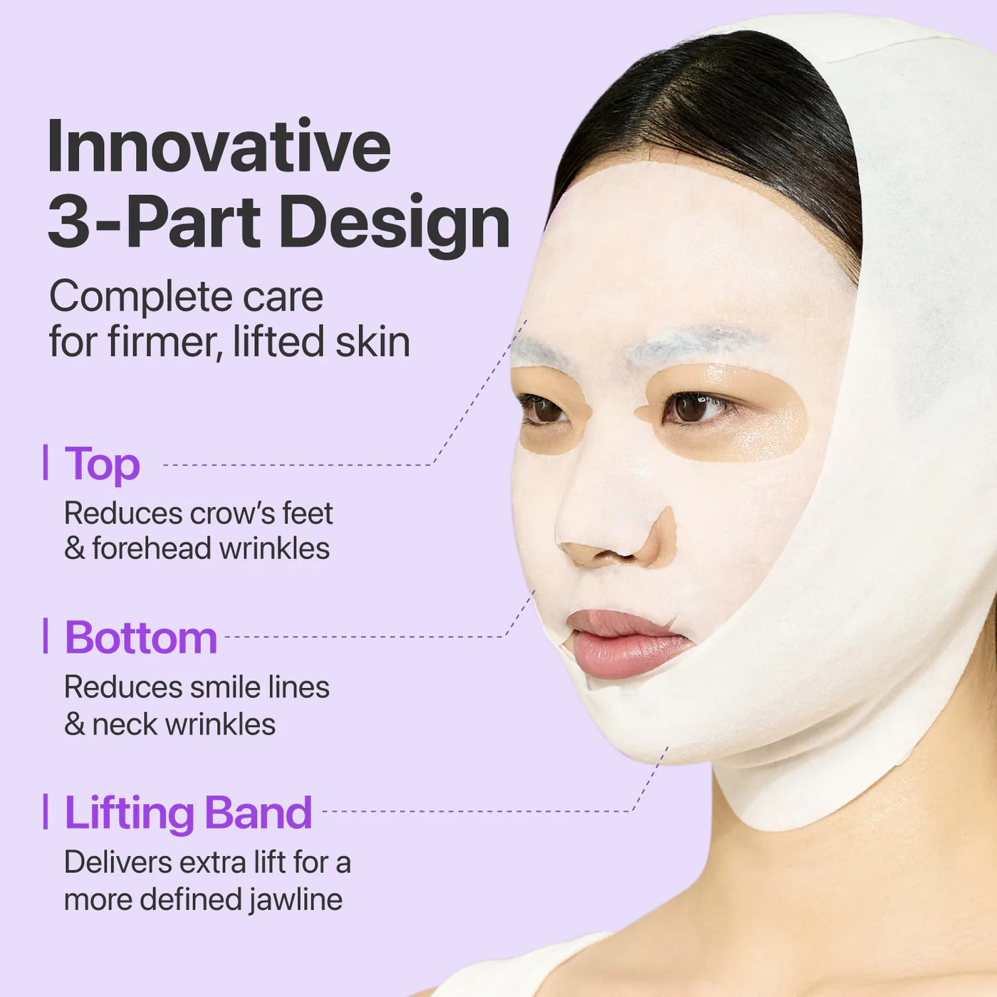 Numbuzin No.9 NAD+ BIO Lifting-sil Full Face Mask (4 Sheets + Lifting Band)