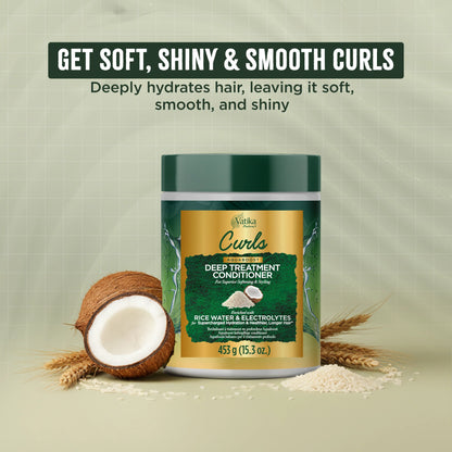Dabur Vatika Naturals Curls Aquaboost Deep Treatment Conditioner 453g